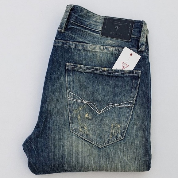 GUESS Other - New Men's sz 32 GUESS Slim Straight Distress Jeans